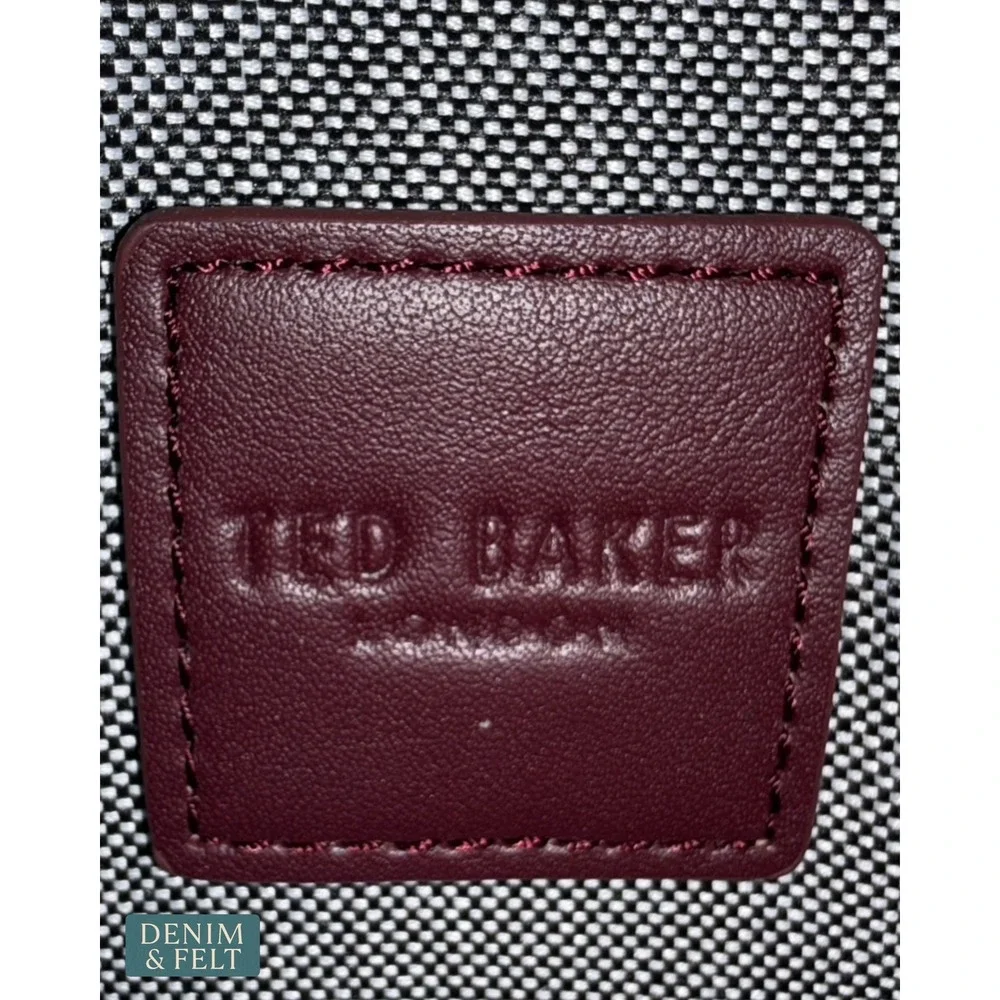 NEW Ted Baker Elgin Black Double Zip Crossbody Bag Travel Utility Minimalist